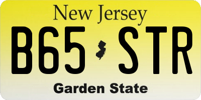 NJ license plate B65STR