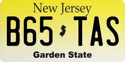 NJ license plate B65TAS