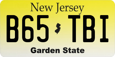 NJ license plate B65TBI