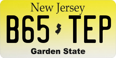 NJ license plate B65TEP