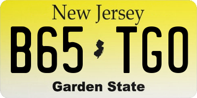 NJ license plate B65TGO