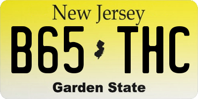 NJ license plate B65THC