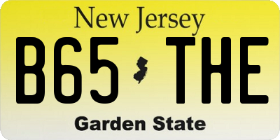 NJ license plate B65THE