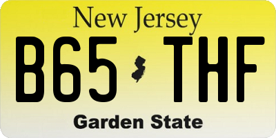NJ license plate B65THF
