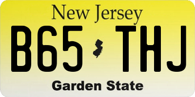 NJ license plate B65THJ