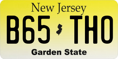 NJ license plate B65THO