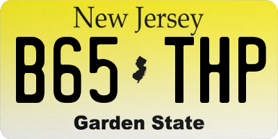 NJ license plate B65THP