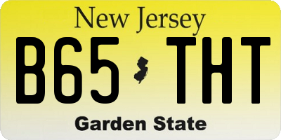 NJ license plate B65THT