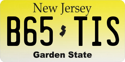 NJ license plate B65TIS