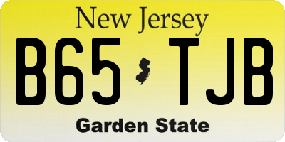 NJ license plate B65TJB