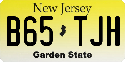 NJ license plate B65TJH