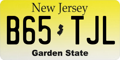NJ license plate B65TJL