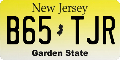 NJ license plate B65TJR