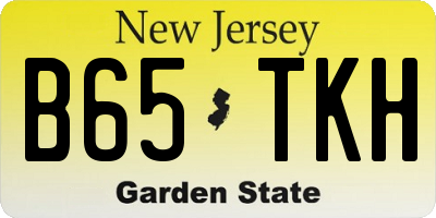 NJ license plate B65TKH