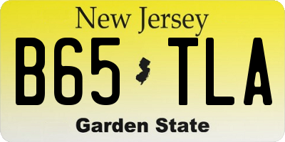 NJ license plate B65TLA