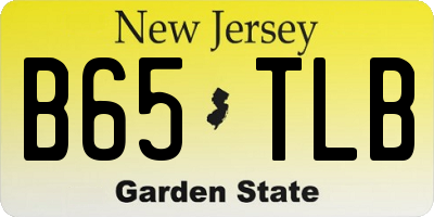 NJ license plate B65TLB