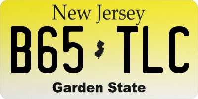 NJ license plate B65TLC