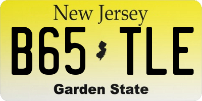NJ license plate B65TLE