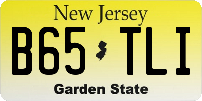 NJ license plate B65TLI