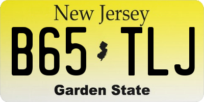 NJ license plate B65TLJ