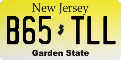 NJ license plate B65TLL