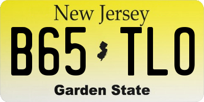 NJ license plate B65TLO