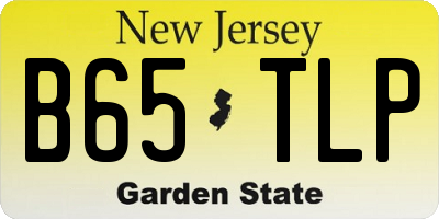 NJ license plate B65TLP