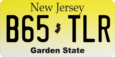 NJ license plate B65TLR