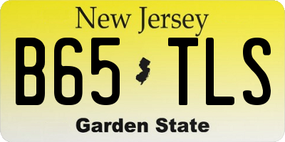 NJ license plate B65TLS