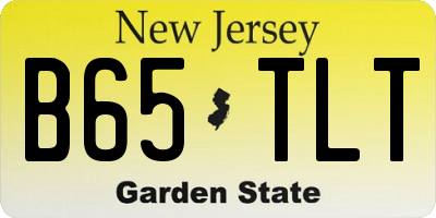 NJ license plate B65TLT