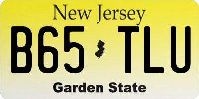 NJ license plate B65TLU