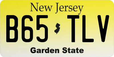 NJ license plate B65TLV