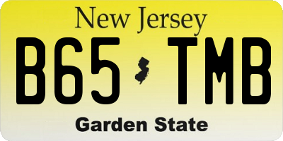 NJ license plate B65TMB