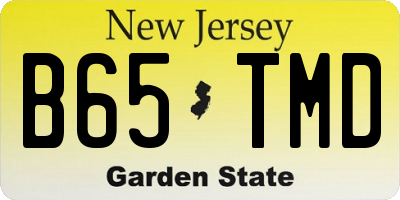 NJ license plate B65TMD
