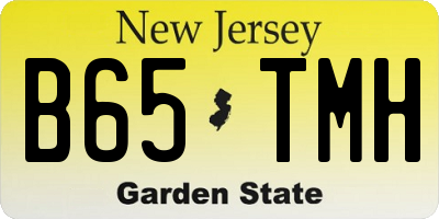 NJ license plate B65TMH