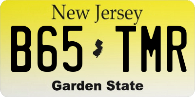NJ license plate B65TMR