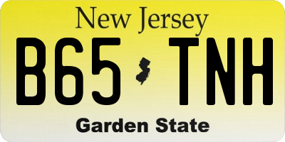 NJ license plate B65TNH