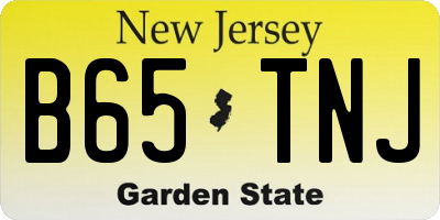 NJ license plate B65TNJ