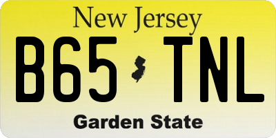 NJ license plate B65TNL