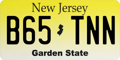 NJ license plate B65TNN