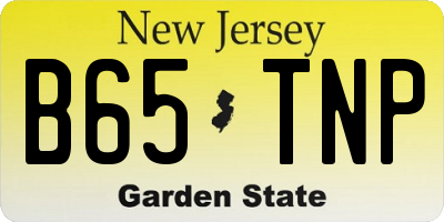 NJ license plate B65TNP