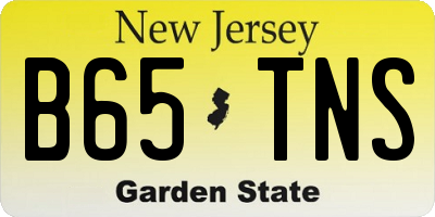 NJ license plate B65TNS
