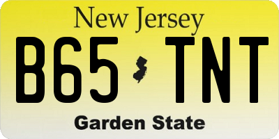 NJ license plate B65TNT