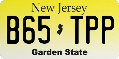 NJ license plate B65TPP