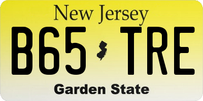 NJ license plate B65TRE