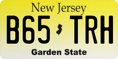 NJ license plate B65TRH