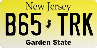 NJ license plate B65TRK