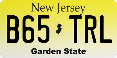 NJ license plate B65TRL