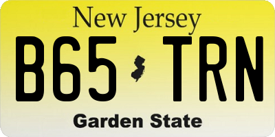 NJ license plate B65TRN