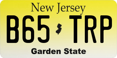 NJ license plate B65TRP